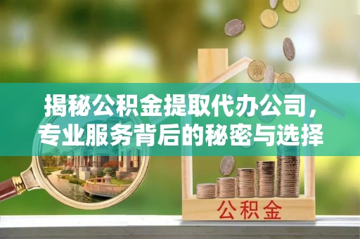 大同揭秘公积金提取代办公司，专业服务背后的秘密与选择指南